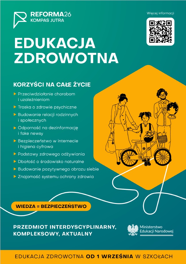 Plakat dotyczący edukacji zdrowotnej