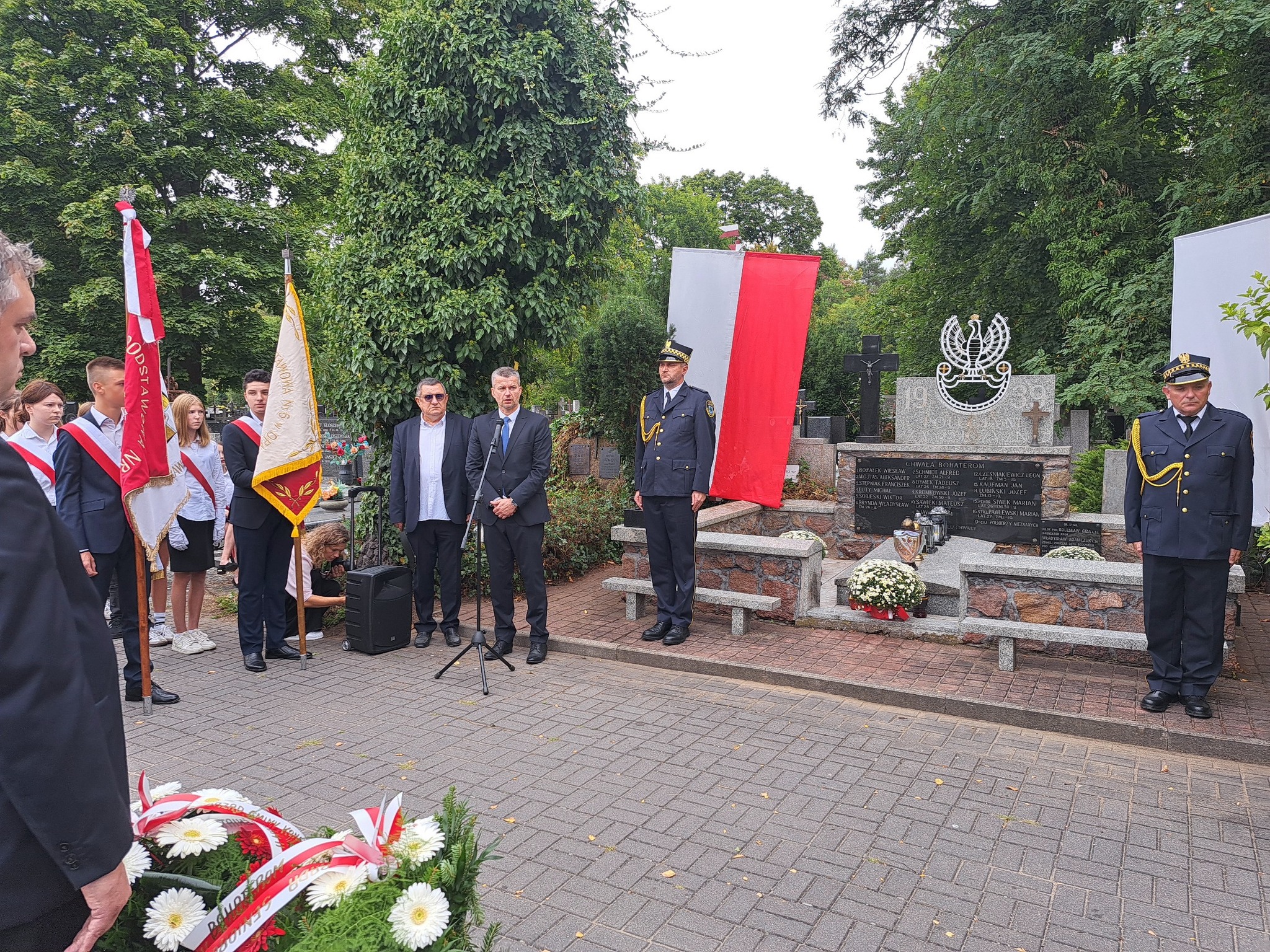 Uroczystość upamiętniająca rocznicę wybuchu II wojny światowej